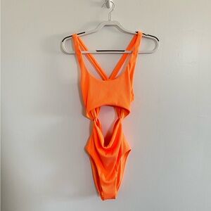 Sweaty Betty Orange One Piece Swimsuit